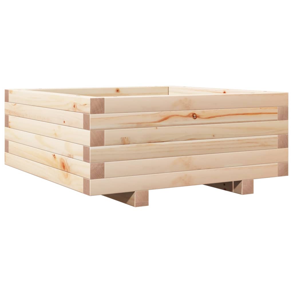 Garden Planter 60x60x26.5 cm Solid Wood Pine