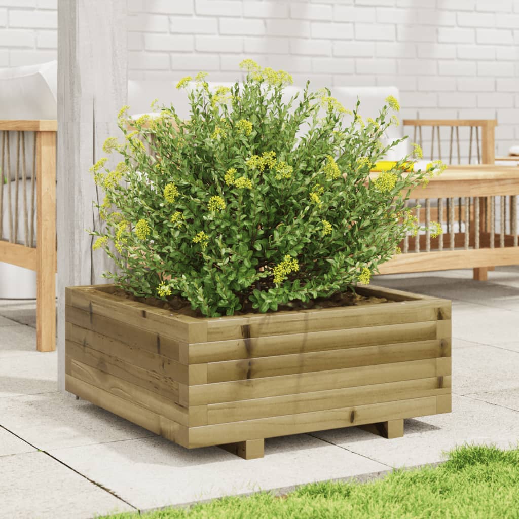 Garden Planter 60x60x26.5 cm Impregnated Wood Pine