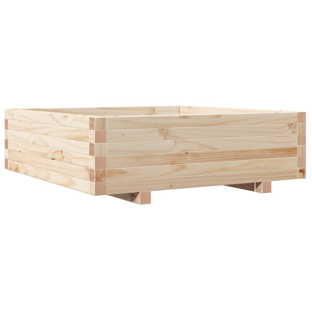 Garden Planter 80x80x26.5 cm Solid Wood Pine