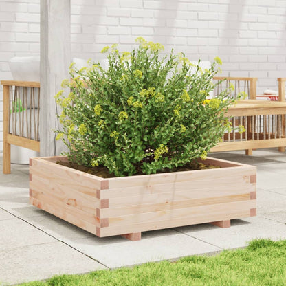 Garden Planter 80x80x26.5 cm Solid Wood Pine