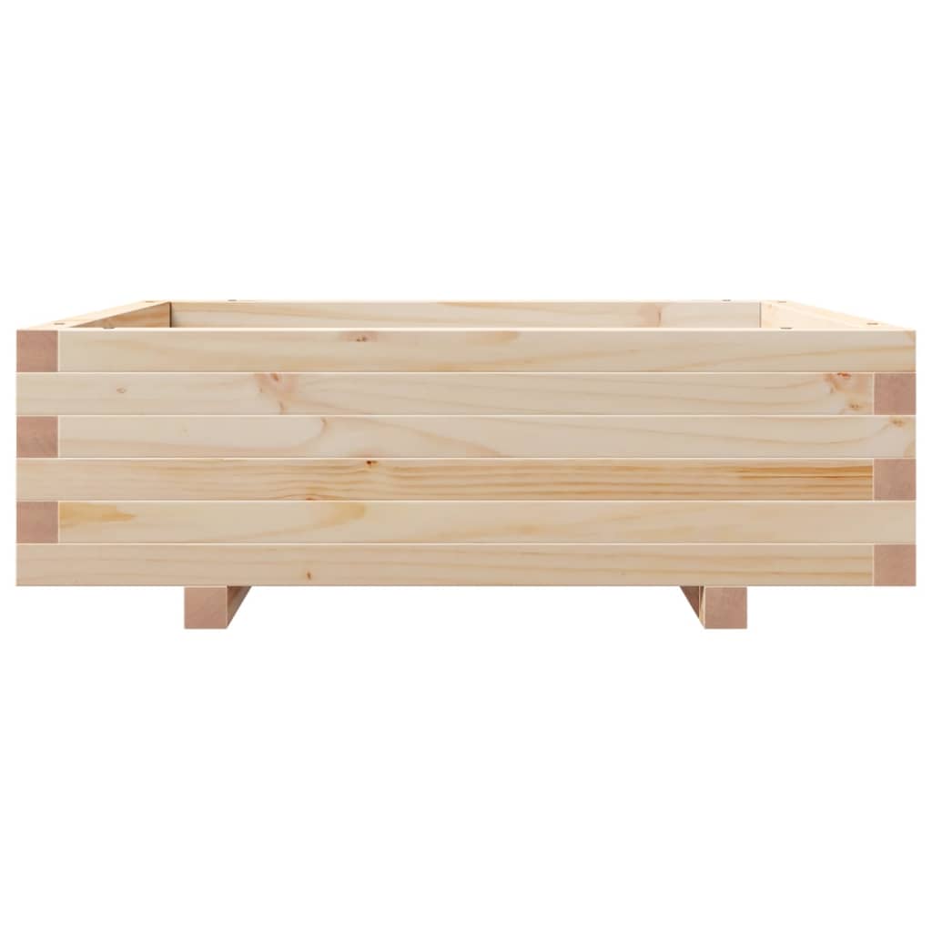 Garden Planter 80x80x26.5 cm Solid Wood Pine