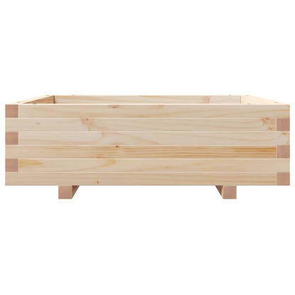 Garden Planter 80x80x26.5 cm Solid Wood Pine