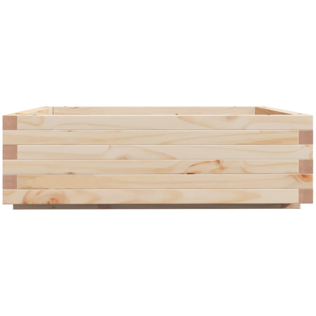 Garden Planter 80x80x26.5 cm Solid Wood Pine