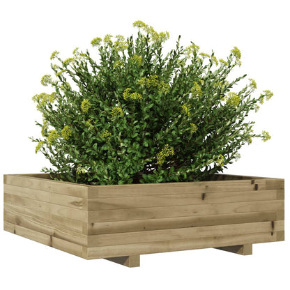 Garden Planter 80x80x26.5 cm Impregnated Wood Pine