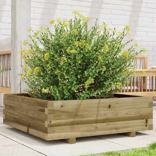 Garden Planter 80x80x26.5 cm Impregnated Wood Pine