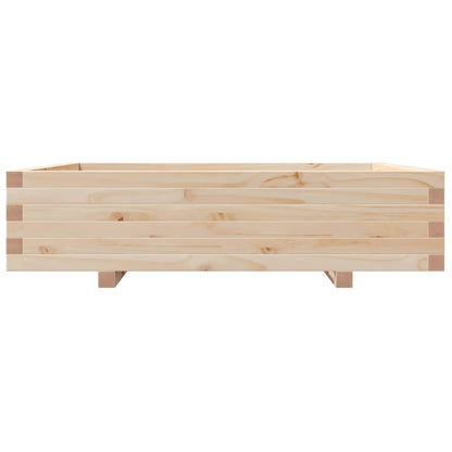 Garden Planter 100x100x26.5 cm Solid Wood Pine