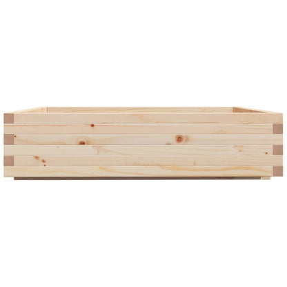 Garden Planter 100x100x26.5 cm Solid Wood Pine