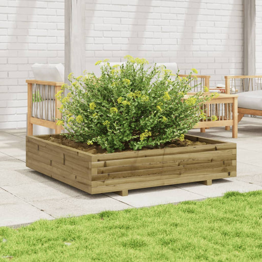 Garden Planter 110x110x26.5 cm Impregnated Wood Pine