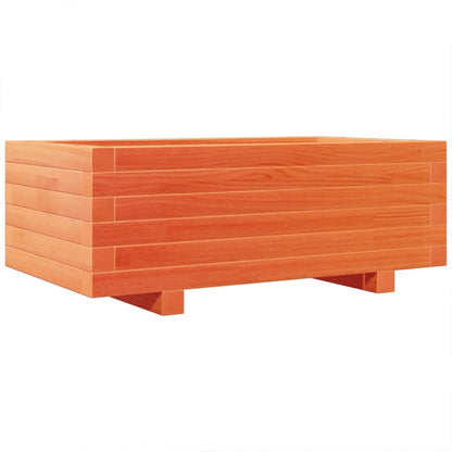 Garden Planter Wax Brown 70x40x26.5 cm Solid Wood Pine