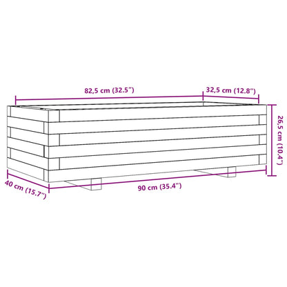 Garden Planter 90x40x26.5 cm Impregnated Wood Pine