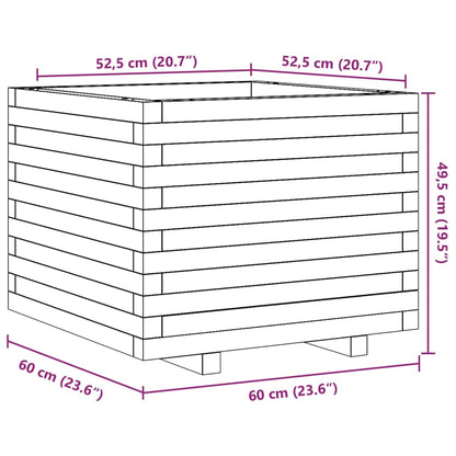 Garden Planter 60x60x49.5 cm Solid Wood Douglas