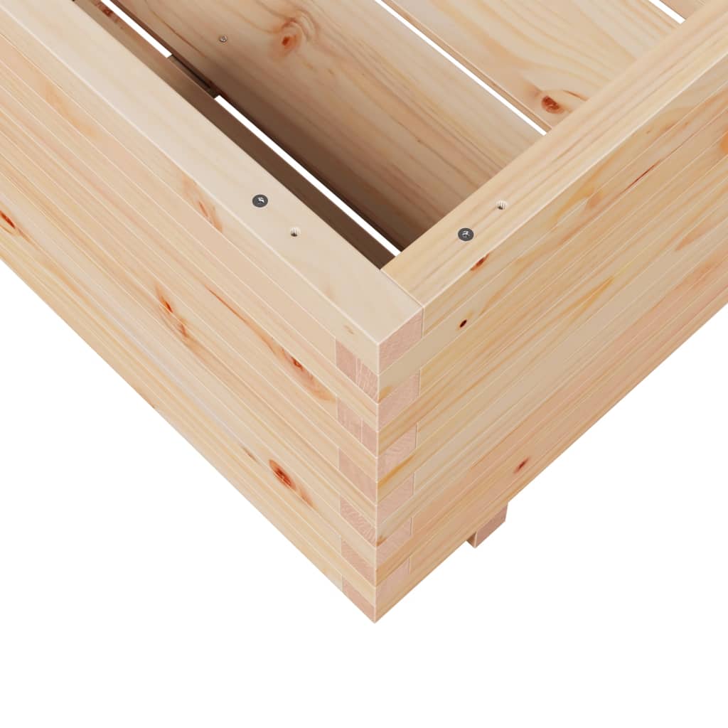 Garden Planter 70x70x49.5 cm Solid Wood Pine