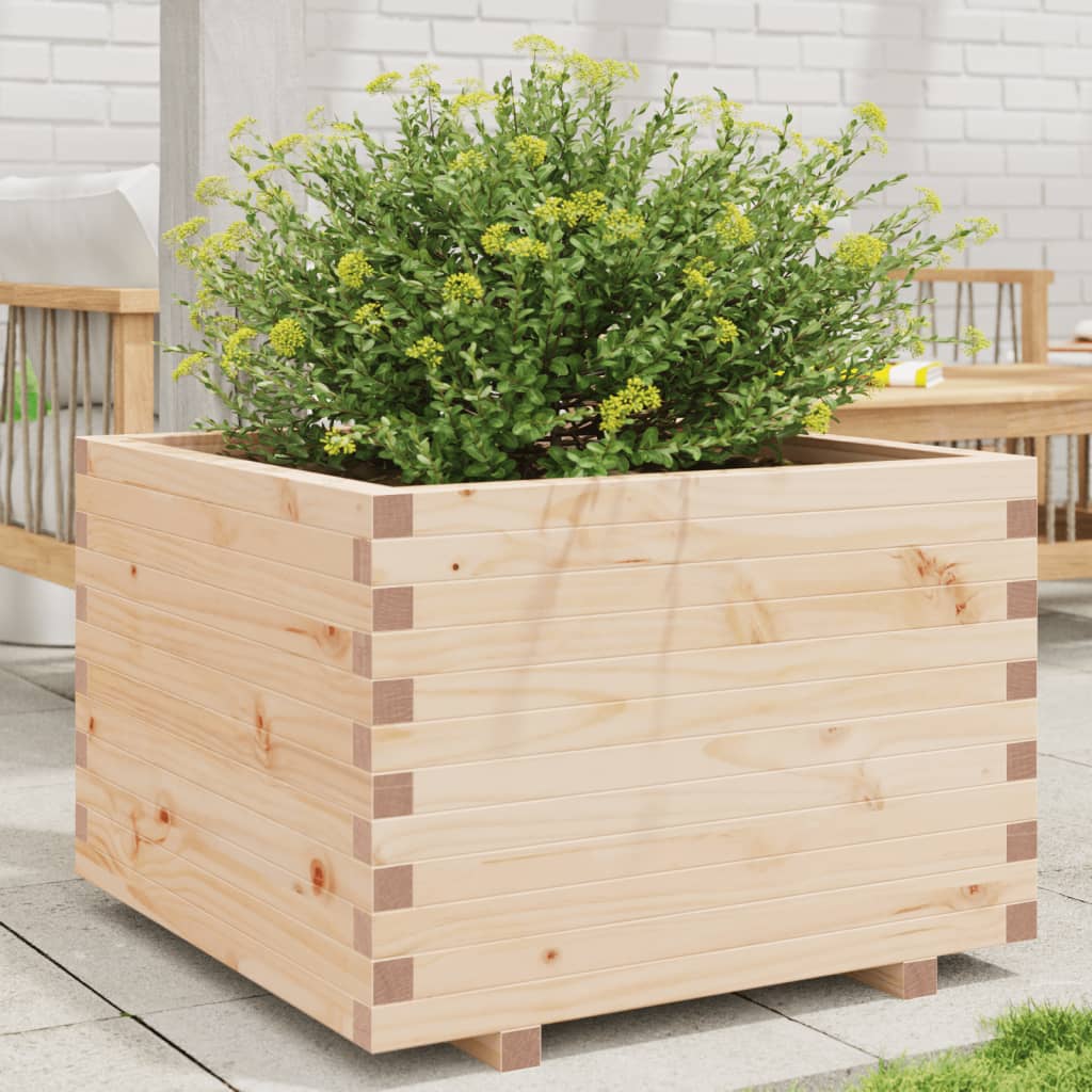 Garden Planter 70x70x49.5 cm Solid Wood Pine