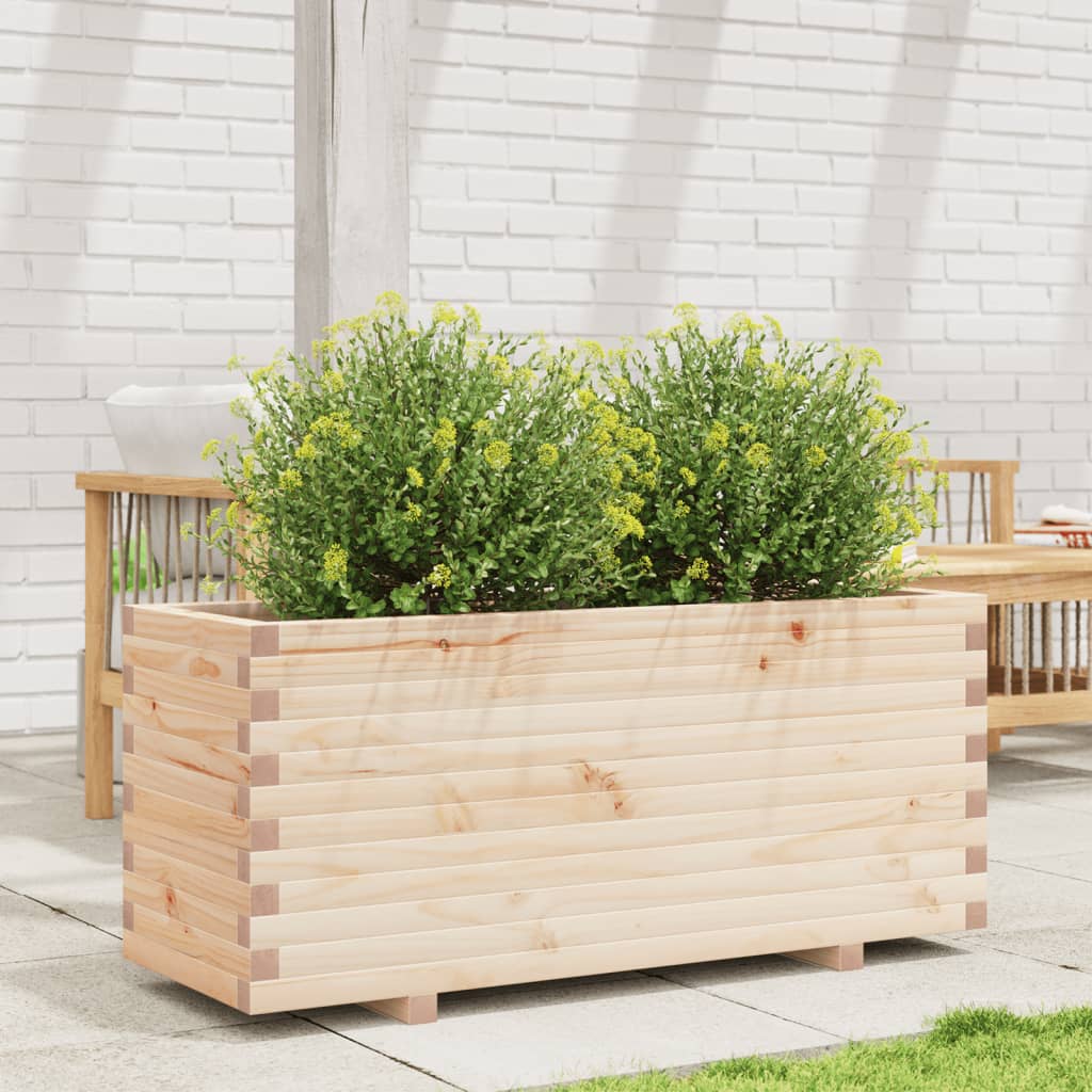 Garden Planter 110x40x49.5 cm Solid Wood Pine