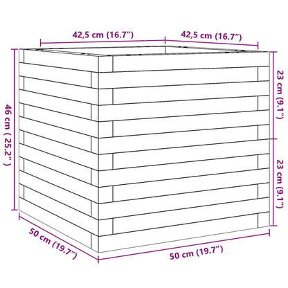 Garden Planter 50x50x46 cm Solid Wood Douglas