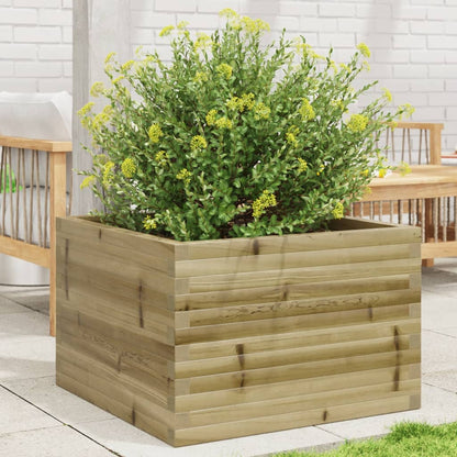 Garden Planter 70x70x46 cm Impregnated Wood Pine