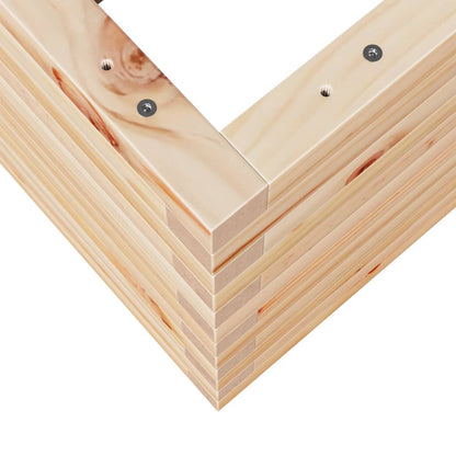 Garden Planter 80x80x46 cm Solid Wood Pine