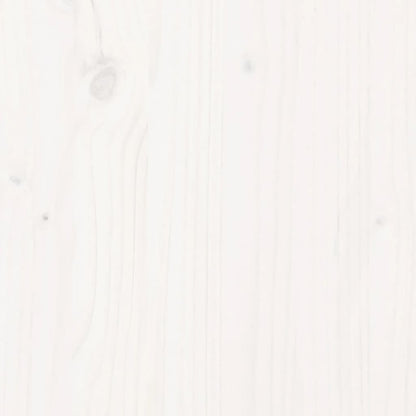 Garden Planter White 100x100x46 cm Solid Wood Pine