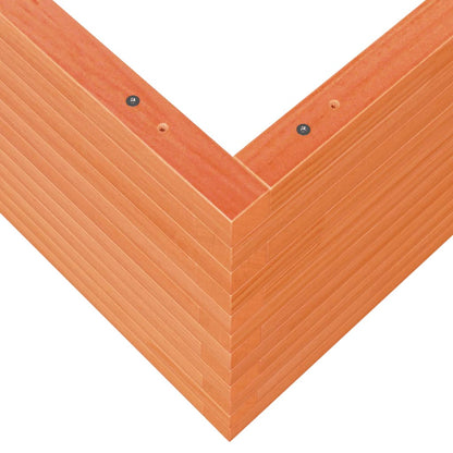 Garden Planter Wax Brown 110x110x46 cm Solid Wood Pine