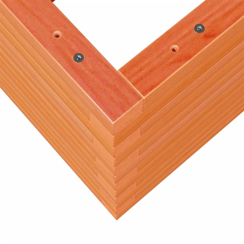 Garden Planter Wax Brown 70x40x46 cm Solid Wood Pine