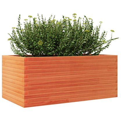 Garden Planter Wax Brown 110x60x46 cm Solid Wood Pine