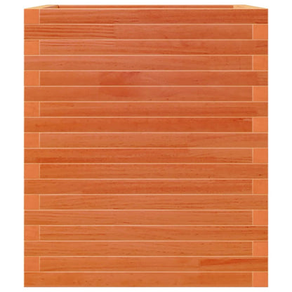 Garden Planter Wax Brown 60x60x68.5 cm Solid Wood Pine