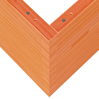 Garden Planter Wax Brown 60x60x68.5 cm Solid Wood Pine
