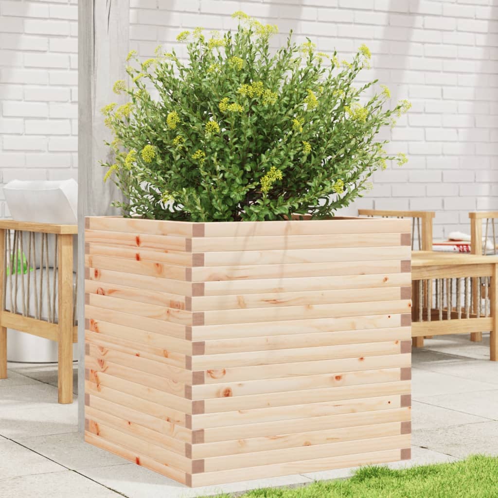 Garden Planter 70x70x68.5 cm Solid Wood Pine