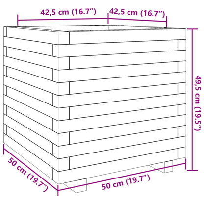 Garden Planter 50x50x49.5 cm Impregnated Wood Pine