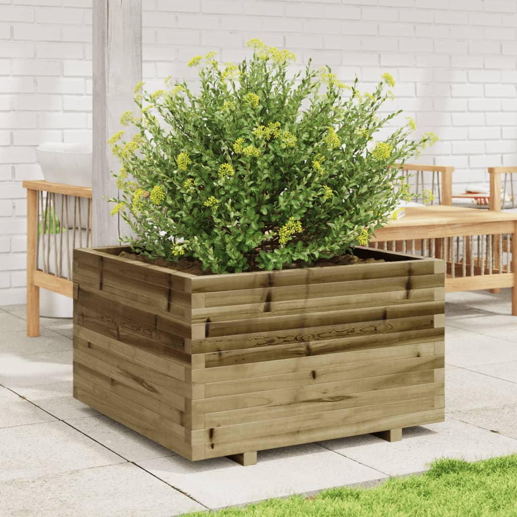 Garden Planter 80x80x49.5 cm Impregnated Wood Pine