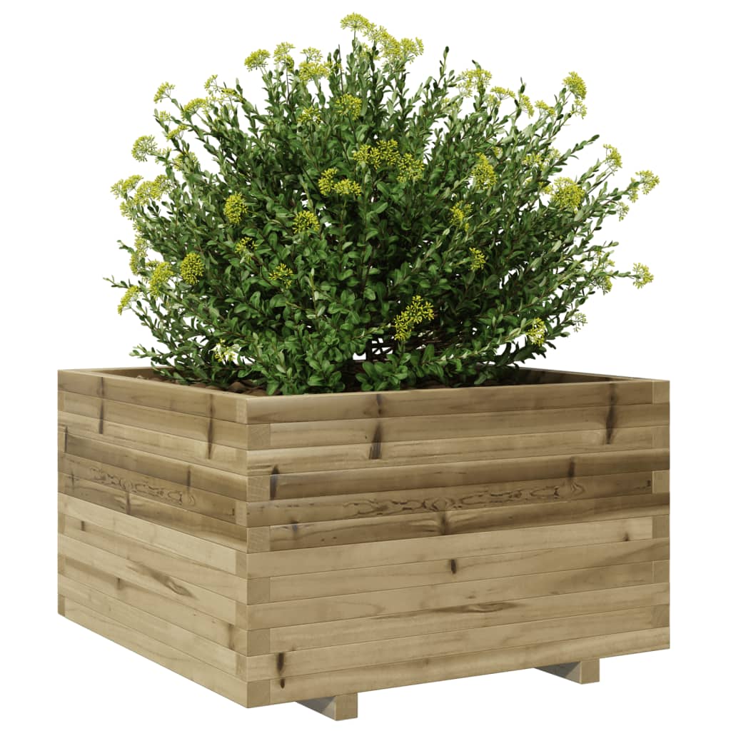 Garden Planter 80x80x49.5 cm Impregnated Wood Pine