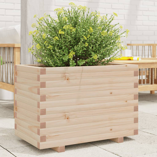 Garden Planter 70x40x49.5 cm Solid Wood Pine