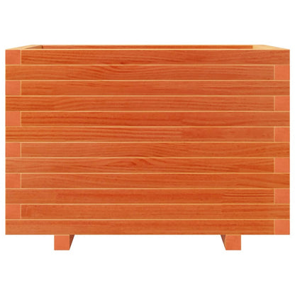 Garden Planter Wax Brown 70x40x49.5 cm Solid Wood Pine