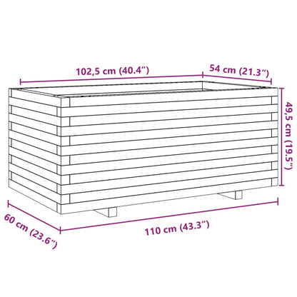 Garden Planter 110x60x49.5 cm Solid Wood Douglas
