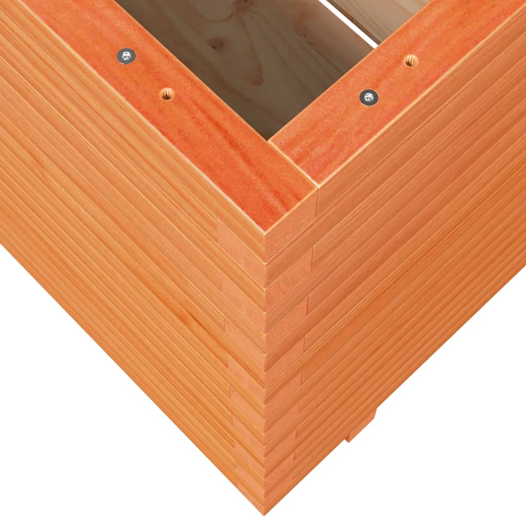 Garden Planter Wax Brown 90x60x72.5 cm Solid Wood Pine