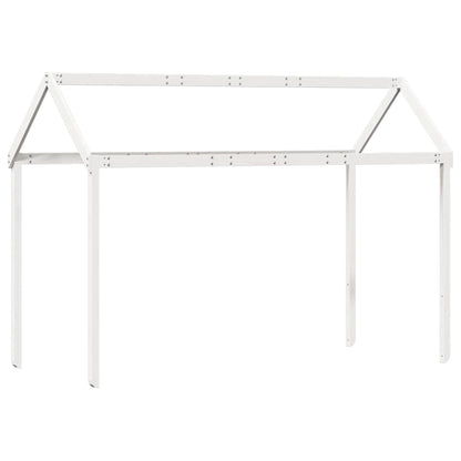 High Sleeper Bed without Mattress White 80x200 cm Solid Wood Pine