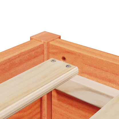 Bed Frame without Mattress Wax Brown 120x200 cm Solid Wood Pine