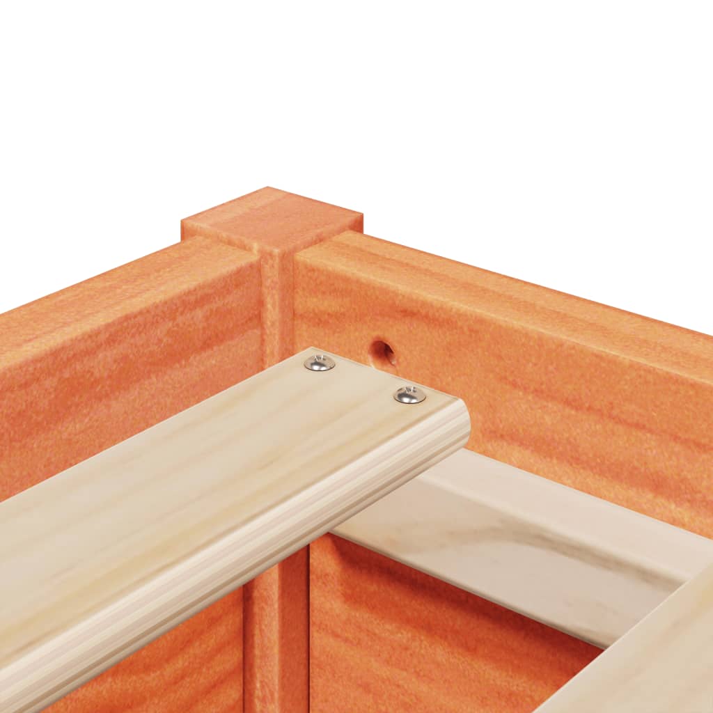 Bed Frame without Mattress Wax Brown 140x190 cm Solid Wood Pine