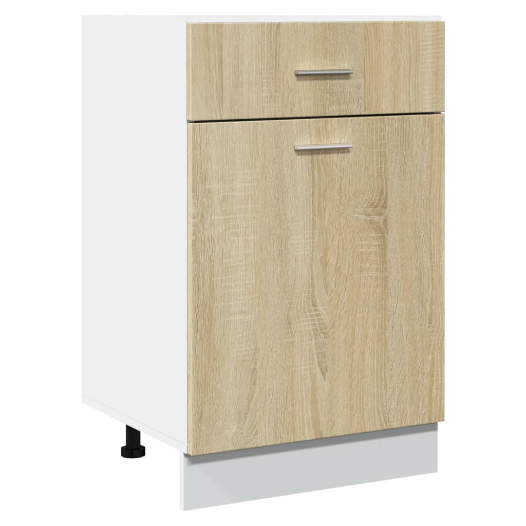 Drawer Bottom Cabinet Sonoma Oak 50x46x81.5 cm Engineered Wood