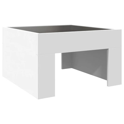 Coffee Table with Infinity LED White 50x50x30 cm