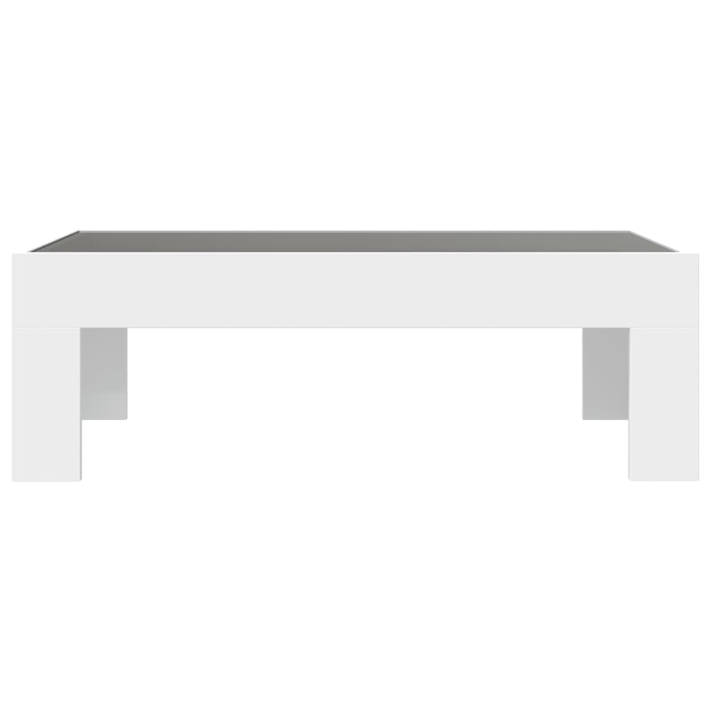 Coffee Table with Infinity LED White 90x50x30 cm