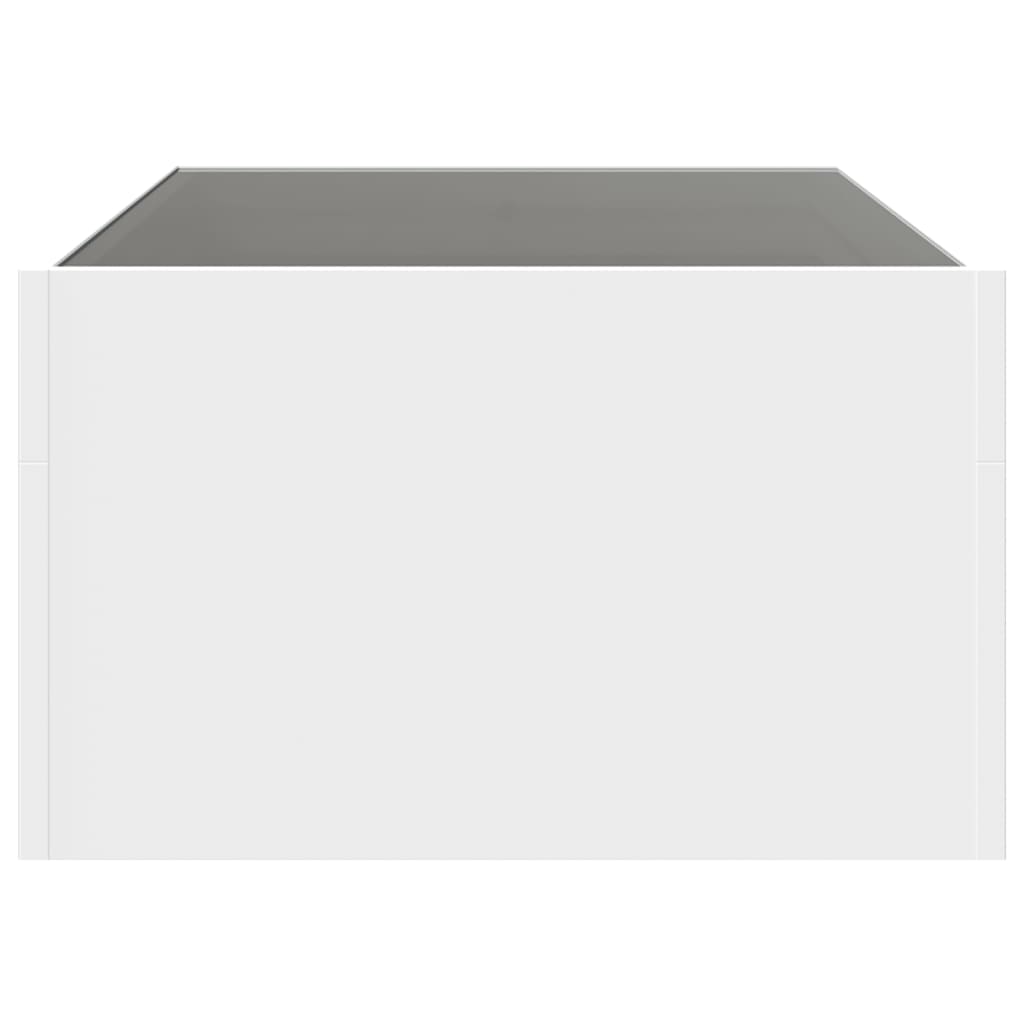 Coffee Table with Infinity LED White 90x50x30 cm