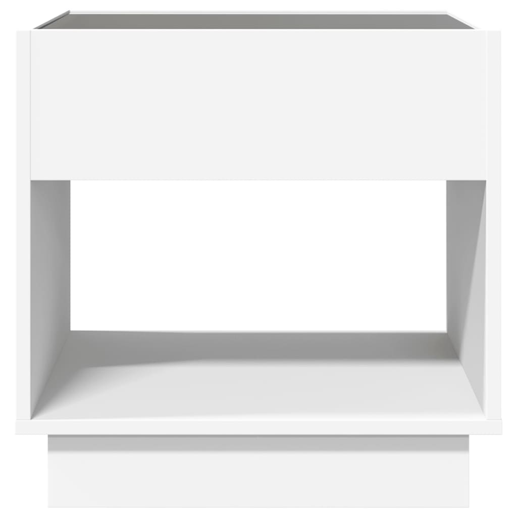 Coffee Table with Infinity LED White 50x50x50 cm