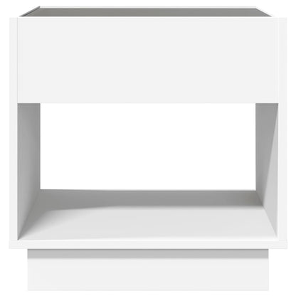 Coffee Table with Infinity LED White 50x50x50 cm