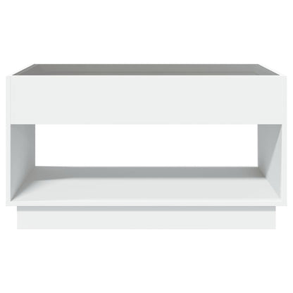 Coffee Table with Infinity LED White 90x50x50 cm