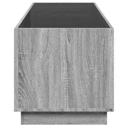Coffee Table with Infinity LED Grey Sonoma 90x50x50 cm