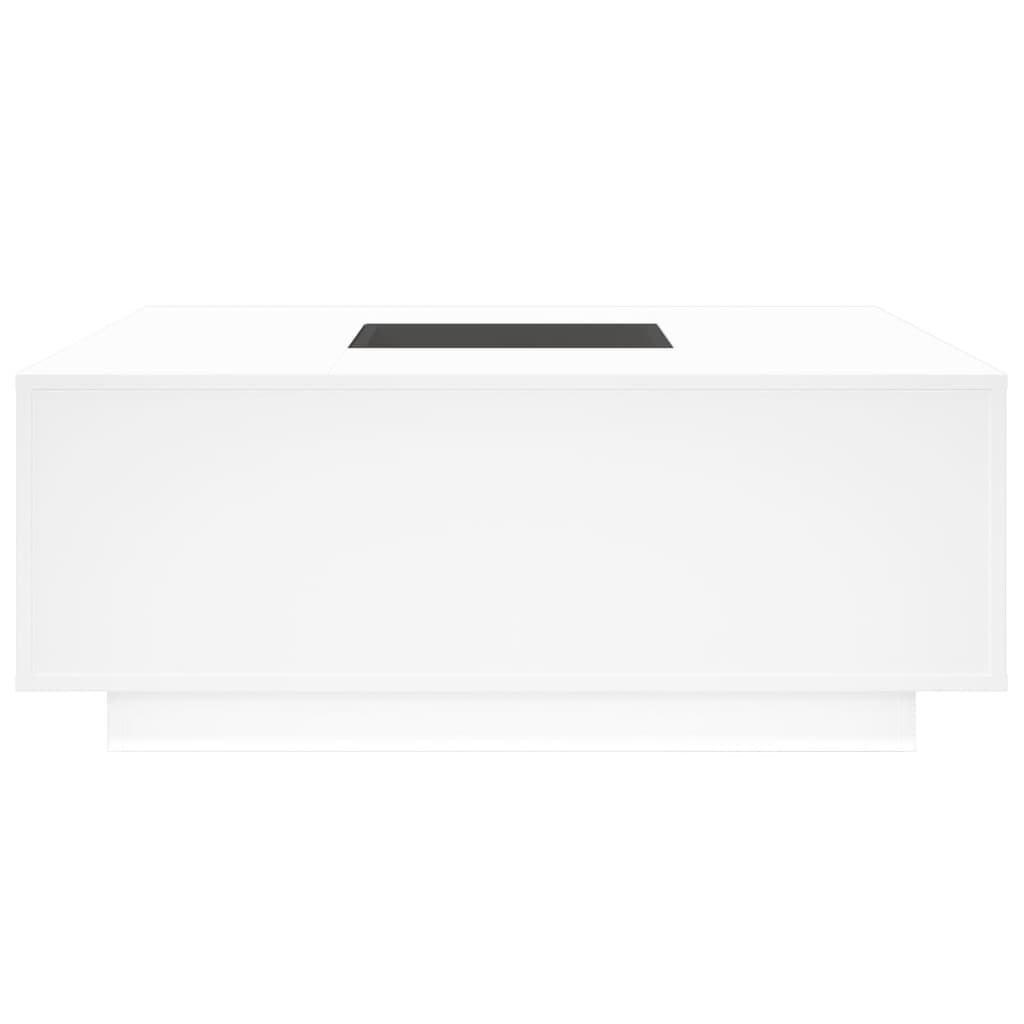 Coffee Table with Infinity LED White 100x100x40 cm