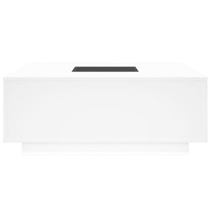 Coffee Table with Infinity LED White 100x100x40 cm
