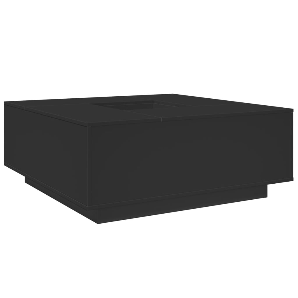 Coffee Table Black 100x100x40 cm Engineered Wood