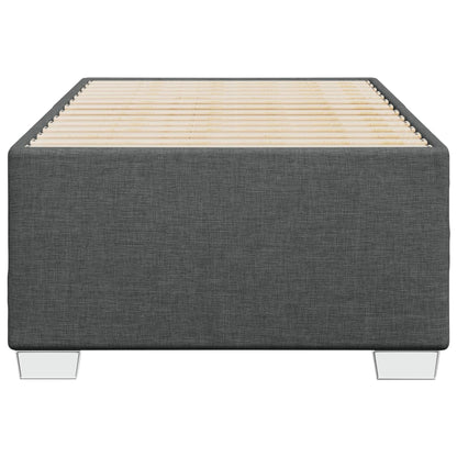 Bed Frame without Mattress Dark Grey 90x190 cm Single Fabric